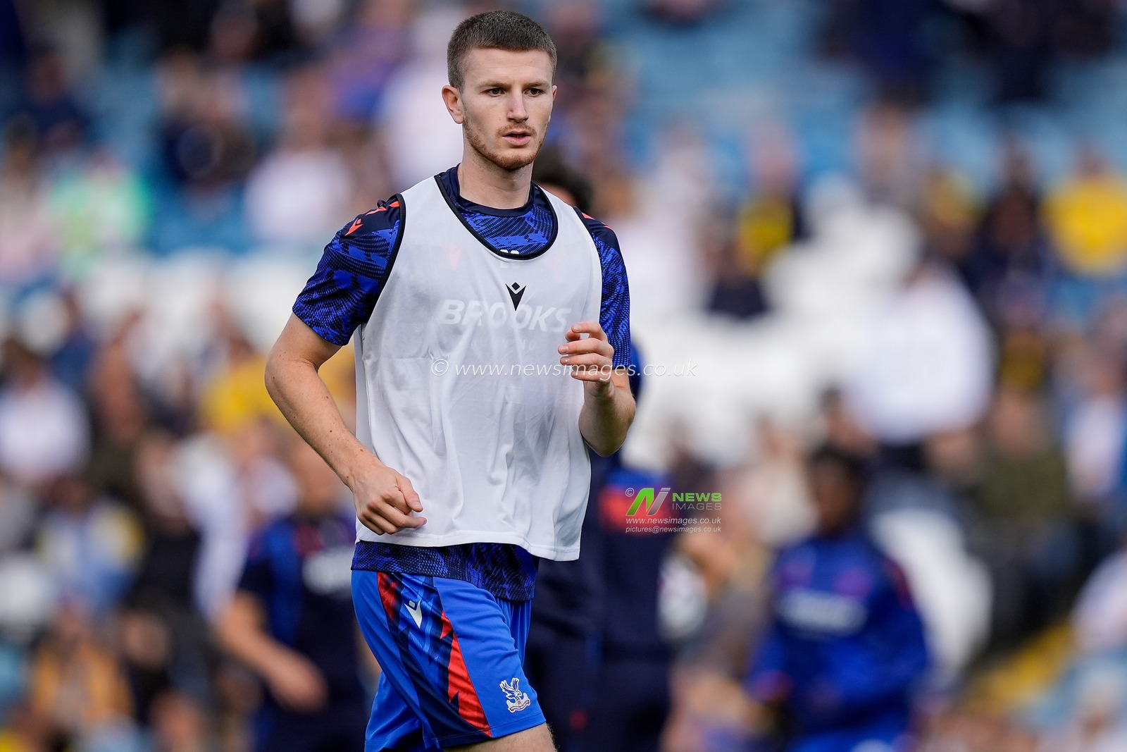 Adam Wharton of Crystal Palace in the pregame warmup session  during the Premier League match Leeds United vs Crystal Palace at Elland Road, Leeds, United Kingdom on 20 September 2026

(Photo by Maynard Manyowa/News Images)