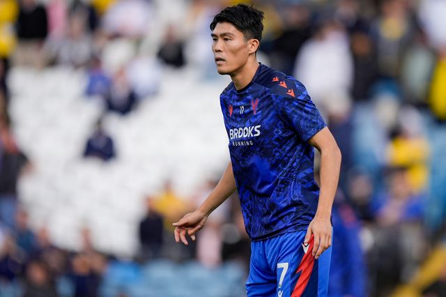 Takehiro Tomiyasu of Crystal Palace in the pregame warmup session  during the Premier League match Leeds United vs Crystal Palace at Elland Road, Leeds, United Kingdom on 20 September 2026

(Photo by Maynard Manyowa/News Images)