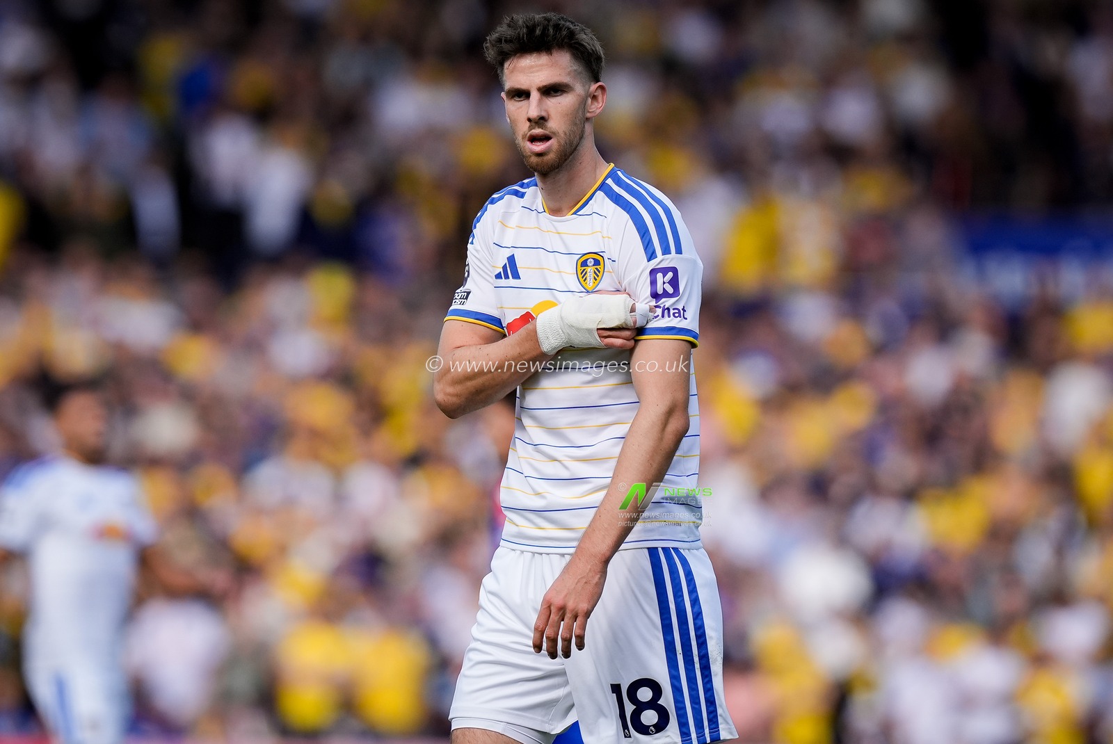 Anton Stach of Leeds United in action during the Premier League match Leeds United vs Crystal Palace at Elland Road, Leeds, United Kingdom on 20 September 2026

(Photo by Maynard Manyowa/News Images)