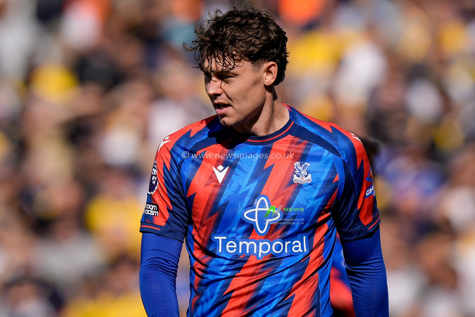 Jorgen Strand Larsen of Crystal Palace in action during the Premier League match Leeds United vs Crystal Palace at Elland Road, Leeds, United Kingdom on 20 September 2026

(Photo by Maynard Manyowa/News Images)