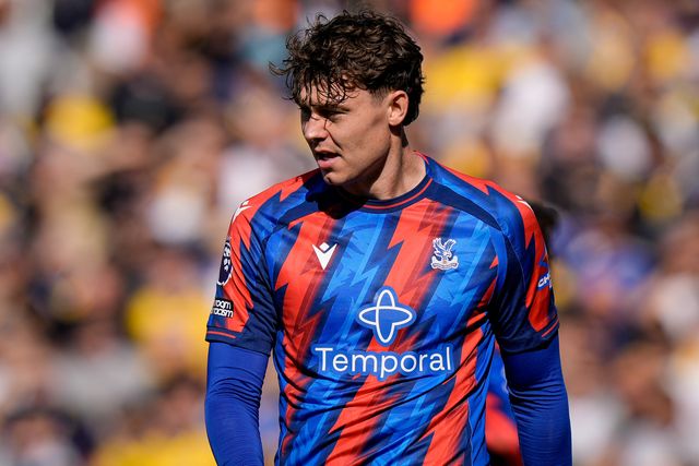 Jorgen Strand Larsen of Crystal Palace in action during the Premier League match Leeds United vs Crystal Palace at Elland Road, Leeds, United Kingdom on 20 September 2026

(Photo by Maynard Manyowa/News Images)