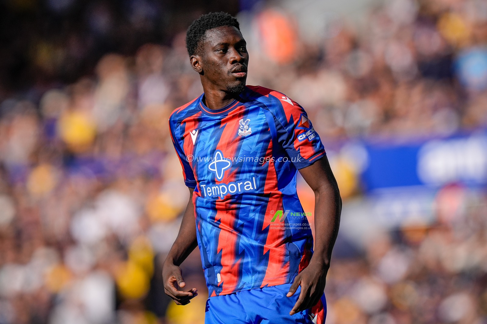 Ismaila Sarr of Crystal Palace in action during the Premier League match Leeds United vs Crystal Palace at Elland Road, Leeds, United Kingdom on 20 September 2026

(Photo by Maynard Manyowa/News Images)