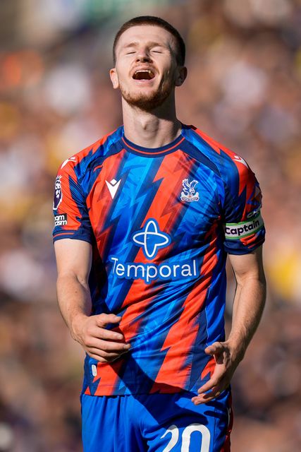 Adam Wharton of Crystal Palace reacts after a missed chance on goal  during the Premier League match Leeds United vs Crystal Palace at Elland Road, Leeds, United Kingdom on 20 September 2026

(Photo by Maynard Manyowa/News Images)