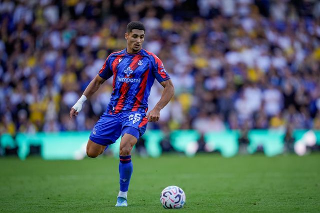 Anan Khalaili of Crystal Palace makes a run with the ball  during the Premier League match Leeds United vs Crystal Palace at Elland Road, Leeds, United Kingdom on 20 September 2026

(Photo by Maynard Manyowa/News Images)