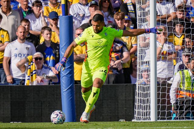Crystal Palace goalkeeper Walter Benitez takes a goal kick during the Premier League match Leeds United vs Crystal Palace at Elland Road, Leeds, United Kingdom on 20 September 2026

(Photo by Maynard Manyowa/News Images)