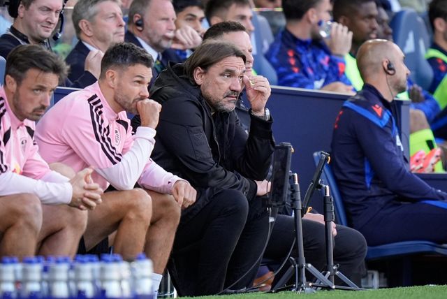 Daniel Farke manager of Leeds United looks on during the Premier League match Leeds United vs Crystal Palace at Elland Road, Leeds, United Kingdom on 20 September 2026

(Photo by Maynard Manyowa/News Images)