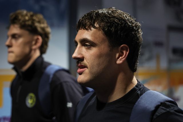 Max Wood of Warrington Wolves arrives during the Betfred Super League Play-off Semi-Final match Leeds Rhinos vs Warrington Wolves at AMT Headingley Stadium, Leeds, United Kingdom on 25 September 2026

(Photo by Mark Cosgrove/News Images)