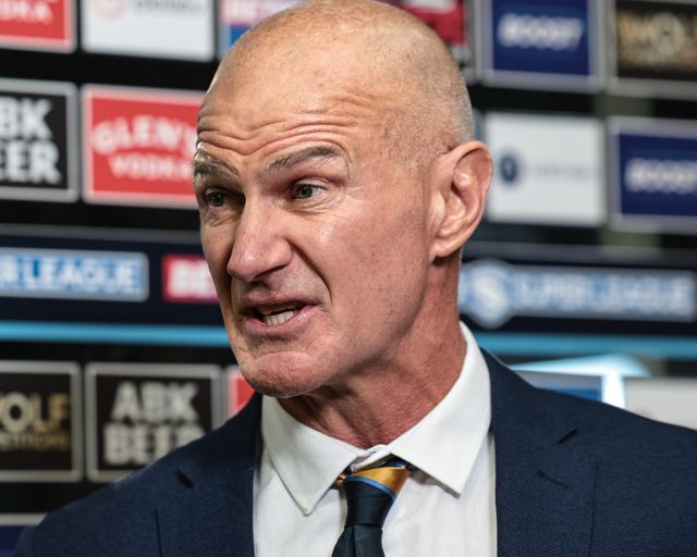 Brad Arthur manager of Leeds Rhinos during the Betfred Super League Play-off Semi-Final match Leeds Rhinos vs Warrington Wolves at AMT Headingley Stadium, Leeds, United Kingdom on 25 September 2026

(Photo by Mark Cosgrove/News Images)