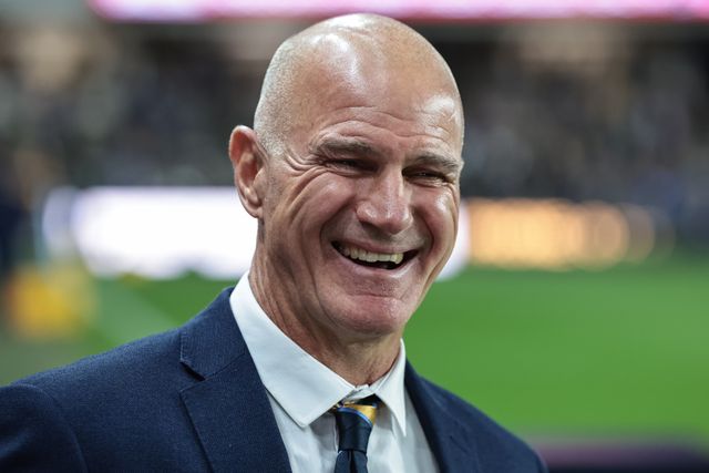 Brad Arthur manager of Leeds Rhinos during the Betfred Super League Play-off Semi-Final match Leeds Rhinos vs Warrington Wolves at AMT Headingley Stadium, Leeds, United Kingdom on 25 September 2026

(Photo by Mark Cosgrove/News Images)