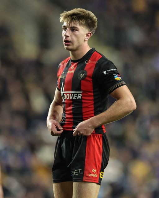 Ewan Irwin of Warrington Wolves during the Betfred Super League Play-off Semi-Final match Leeds Rhinos vs Warrington Wolves at AMT Headingley Stadium, Leeds, United Kingdom on 25 September 2026

(Photo by Mark Cosgrove/News Images)