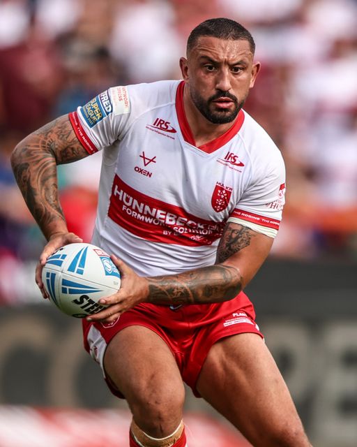 Elliot Minchella of Hull KR in action during the Betfred Super League round 18 match Hull KR vs Wakefield Trinity at Sewell Group Craven Park, Hull, United Kingdom on 11 July 2026

(Photo by Alfie Cosgrove/News Images)