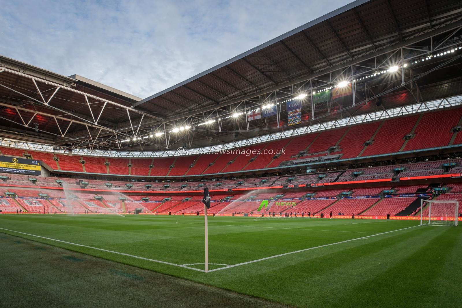 A general view of the stands and pitch before kick off during the UEFA Nations League match England vs Spain at Wembley Stadium, London, United Kingdom on 26 September 2026

(Photo by Maynard Manyowa/News Images)