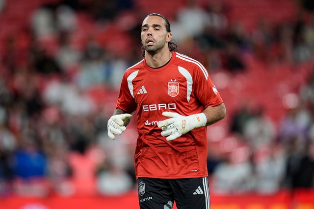 Spain goalkeeper David Raya Spain goalkeeper David Raya during the UEFA Nations League match England vs Spain at Wembley Stadium, London, United Kingdom on 26 September 2026

(Photo by Maynard Manyowa/News Images)