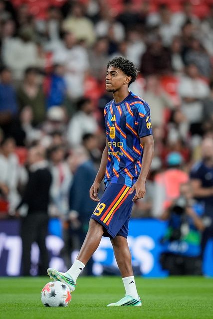 Lamine Yamal of Spain in the pregame warmup session  during the UEFA Nations League match England vs Spain at Wembley Stadium, London, United Kingdom on 26 September 2026

(Photo by Maynard Manyowa/News Images)