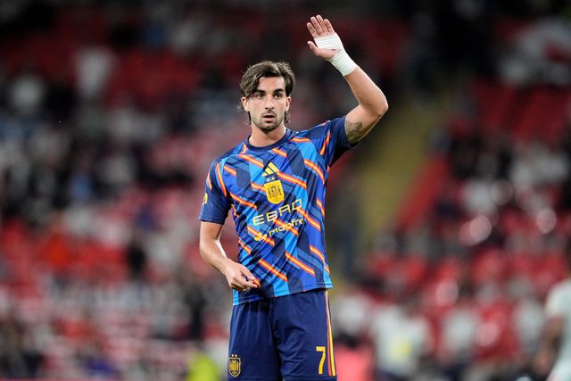 Ferran Torres of Spain in the pregame warmup session  during the UEFA Nations League match England vs Spain at Wembley Stadium, London, United Kingdom on 26 September 2026

(Photo by Maynard Manyowa/News Images)