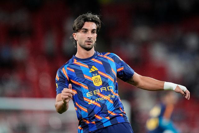 Ferran Torres of Spain in the pregame warmup session  during the UEFA Nations League match England vs Spain at Wembley Stadium, London, United Kingdom on 26 September 2026

(Photo by Maynard Manyowa/News Images)