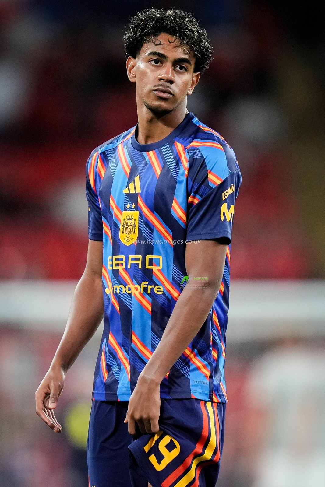 Lamine Yamal of Spain in the pregame warmup session  during the UEFA Nations League match England vs Spain at Wembley Stadium, London, United Kingdom on 26 September 2026

(Photo by Maynard Manyowa/News Images)