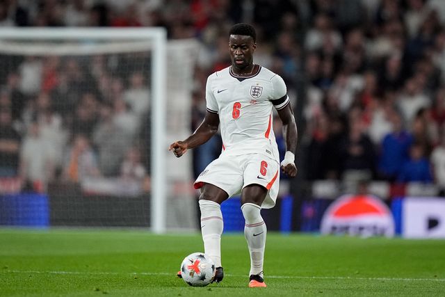 Marc Guéhi of England passes the ball  during the UEFA Nations League match England vs Spain at Wembley Stadium, London, United Kingdom on 26 September 2026

(Photo by Maynard Manyowa/News Images)