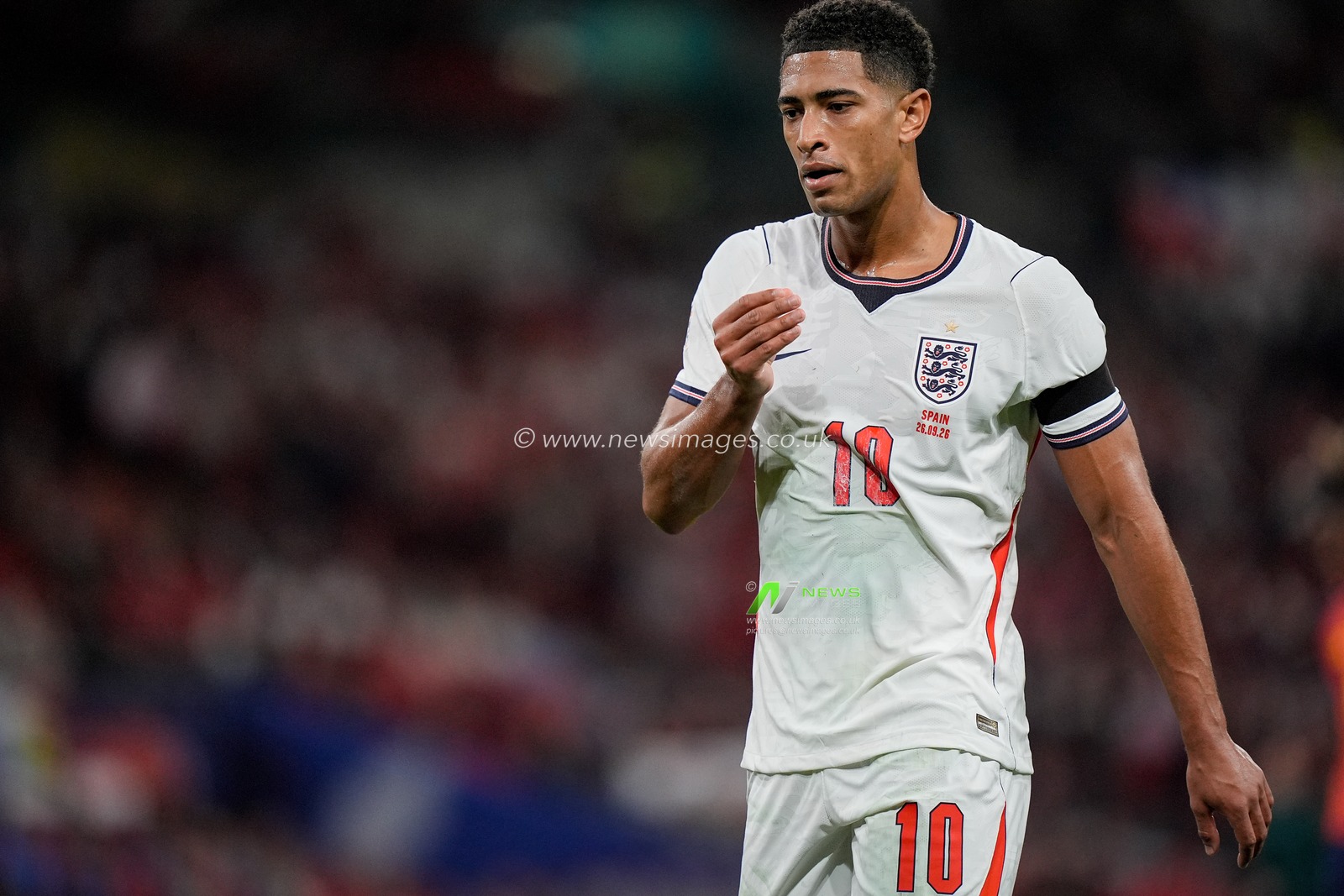 Jude Bellingham of England dejected during the UEFA Nations League match England vs Spain at Wembley Stadium, London, United Kingdom on 26 September 2026

(Photo by Maynard Manyowa/News Images)