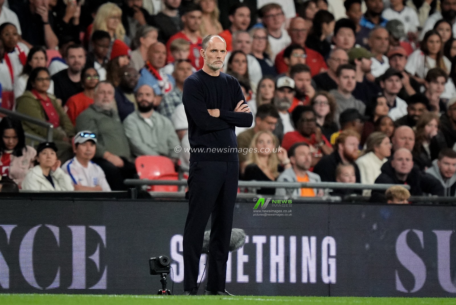 Thomas Tuchel manager of England looks on during the UEFA Nations League match England vs Spain at Wembley Stadium, London, United Kingdom on 26 September 2026

(Photo by Maynard Manyowa/News Images)