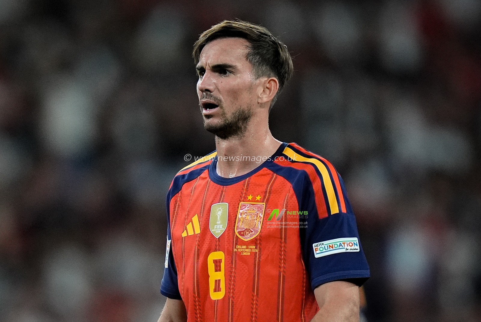 Fabián Ruiz of Spain in action during the UEFA Nations League match England vs Spain at Wembley Stadium, London, United Kingdom on 26 September 2026

(Photo by Maynard Manyowa/News Images)