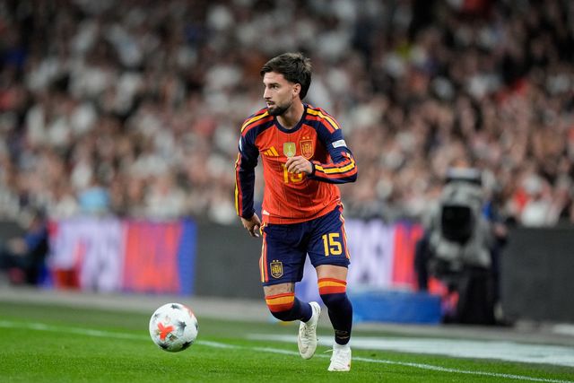 Álex Baena of Spain in action during the UEFA Nations League match England vs Spain at Wembley Stadium, London, United Kingdom on 26 September 2026

(Photo by Maynard Manyowa/News Images)