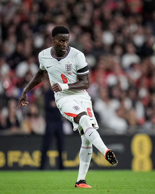 Marc Guéhi of England passes the ball  during the UEFA Nations League match England vs Spain at Wembley Stadium, London, United Kingdom on 26 September 2026

(Photo by Maynard Manyowa/News Images)