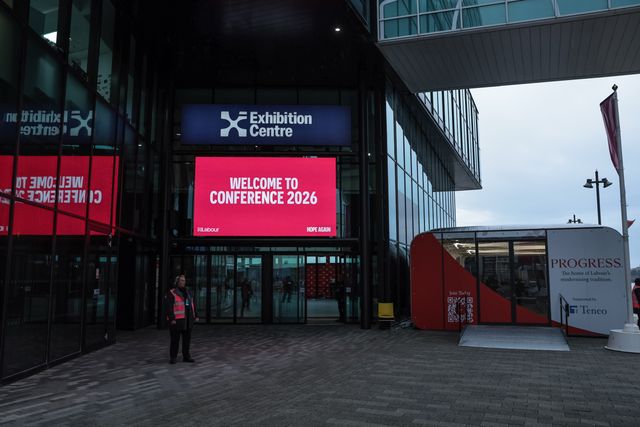 Entrance to the Exhibition Centre thats hosting the Labour Party Annual Conference 2026 at Convention Centre, Liverpool, United Kingdom on 27 September 2026

(Photo by Mark Cosgrove/News Images)