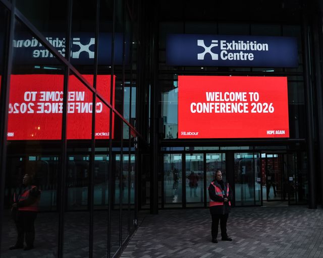 Entrance to the Exhibition Centre thats hosting the Labour Party Annual Conference 2026 at Convention Centre, Liverpool, United Kingdom on 27 September 2026

(Photo by Mark Cosgrove/News Images)