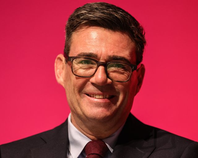 Prime Minister of the United Kingdom Andy Burnham looks on and smiles as the opening speech gets underway during the Labour Party Annual Conference 2026 at Convention Centre, Liverpool, United Kingdom on 27 September 2026

(Photo by Mark Cosgrove/News Images)