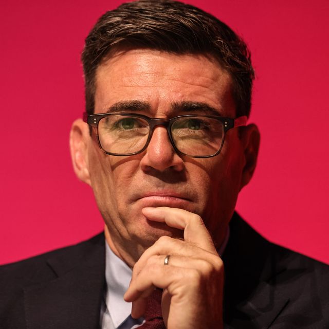 Prime Minister of the United Kingdom Andy Burnham looks on and smiles as the opening speech gets underway during the Labour Party Annual Conference 2026 at Convention Centre, Liverpool, United Kingdom on 27 September 2026

(Photo by Mark Cosgrove/News Images)