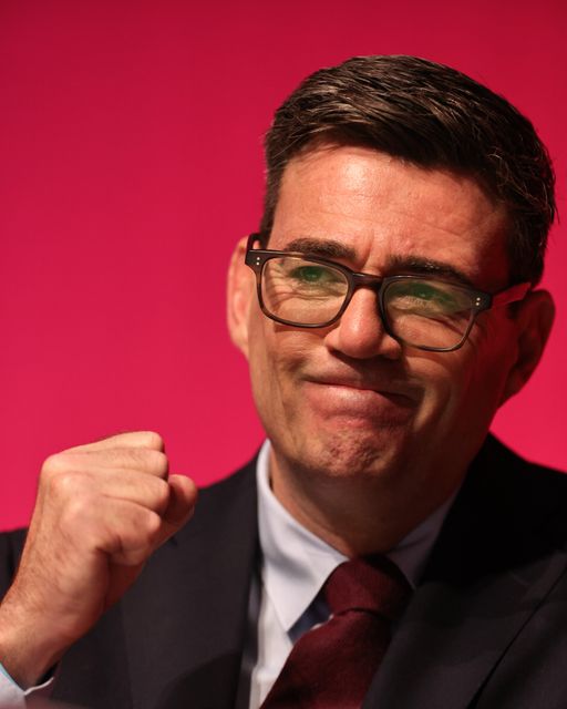 Prime Minister of the United Kingdom Andy Burnham looks on and smiles as the opening speech gets underway during the Labour Party Annual Conference 2026 at Convention Centre, Liverpool, United Kingdom on 27 September 2026

(Photo by Mark Cosgrove/News Images)