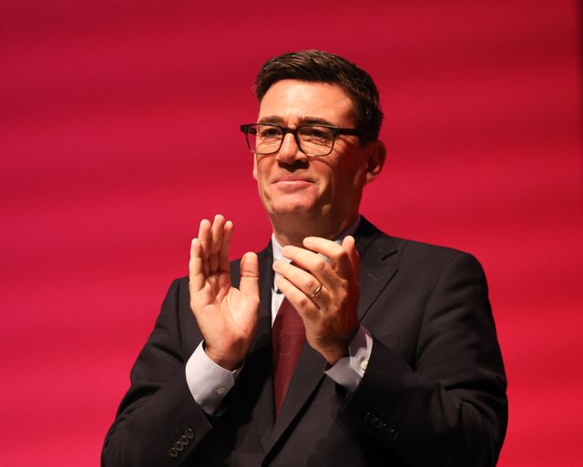 Prime Minister of the United Kingdom Andy Burnham looks on and smiles as the opening speech gets underway during the Labour Party Annual Conference 2026 at Convention Centre, Liverpool, United Kingdom on 27 September 2026

(Photo by Mark Cosgrove/News Images)