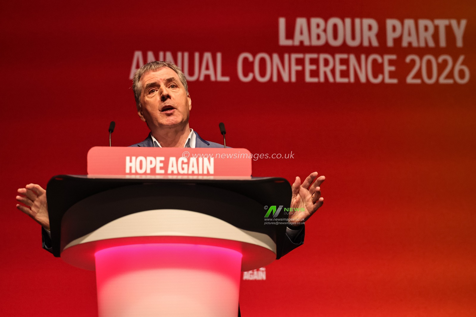 Mayor of the Liverpool City Region Steve Rotheram speaks during the Labour Party Annual Conference 2026 at Convention Centre, Liverpool, United Kingdom on 27 September 2026

(Photo by Mark Cosgrove/News Images)