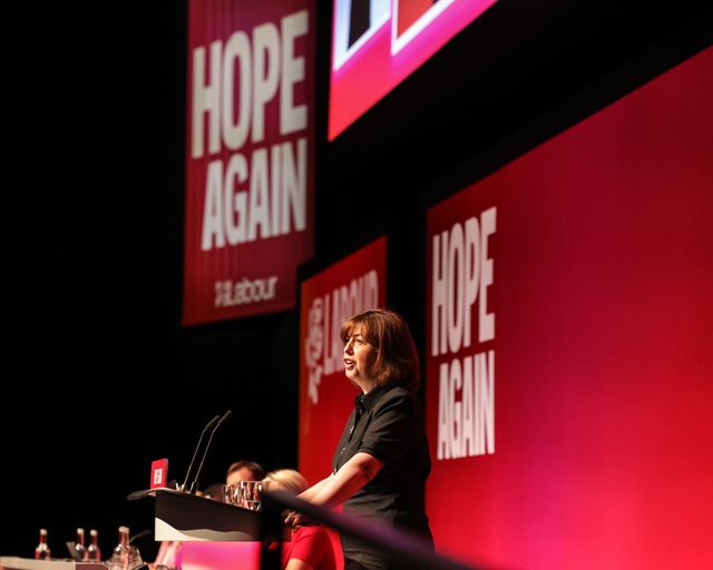 Deputy Leader of the Labour Party and Secretary of State for Education Lucy Powell MP speaks during the Labour Party Annual Conference 2026 at Convention Centre, Liverpool, United Kingdom on 27 September 2026

(Photo by Mark Cosgrove/News Images)