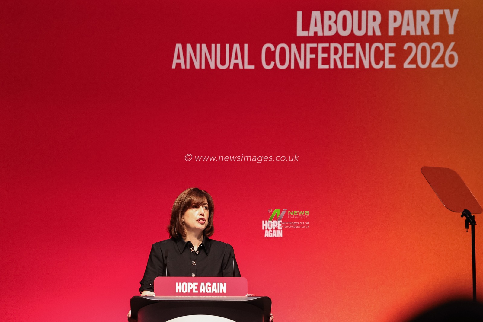 Deputy Leader of the Labour Party and Secretary of State for Education Lucy Powell MP speaks during the Labour Party Annual Conference 2026 at Convention Centre, Liverpool, United Kingdom on 27 September 2026

(Photo by Mark Cosgrove/News Images)