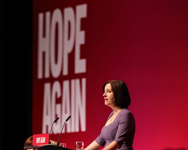 Chair of the Labour Party and Minister for Women and Equalities Bridget Phillipson MP speaksduring the Labour Party Annual Conference 2026 at Convention Centre, Liverpool, United Kingdom on 27 September 2026

(Photo by Mark Cosgrove/News Images)