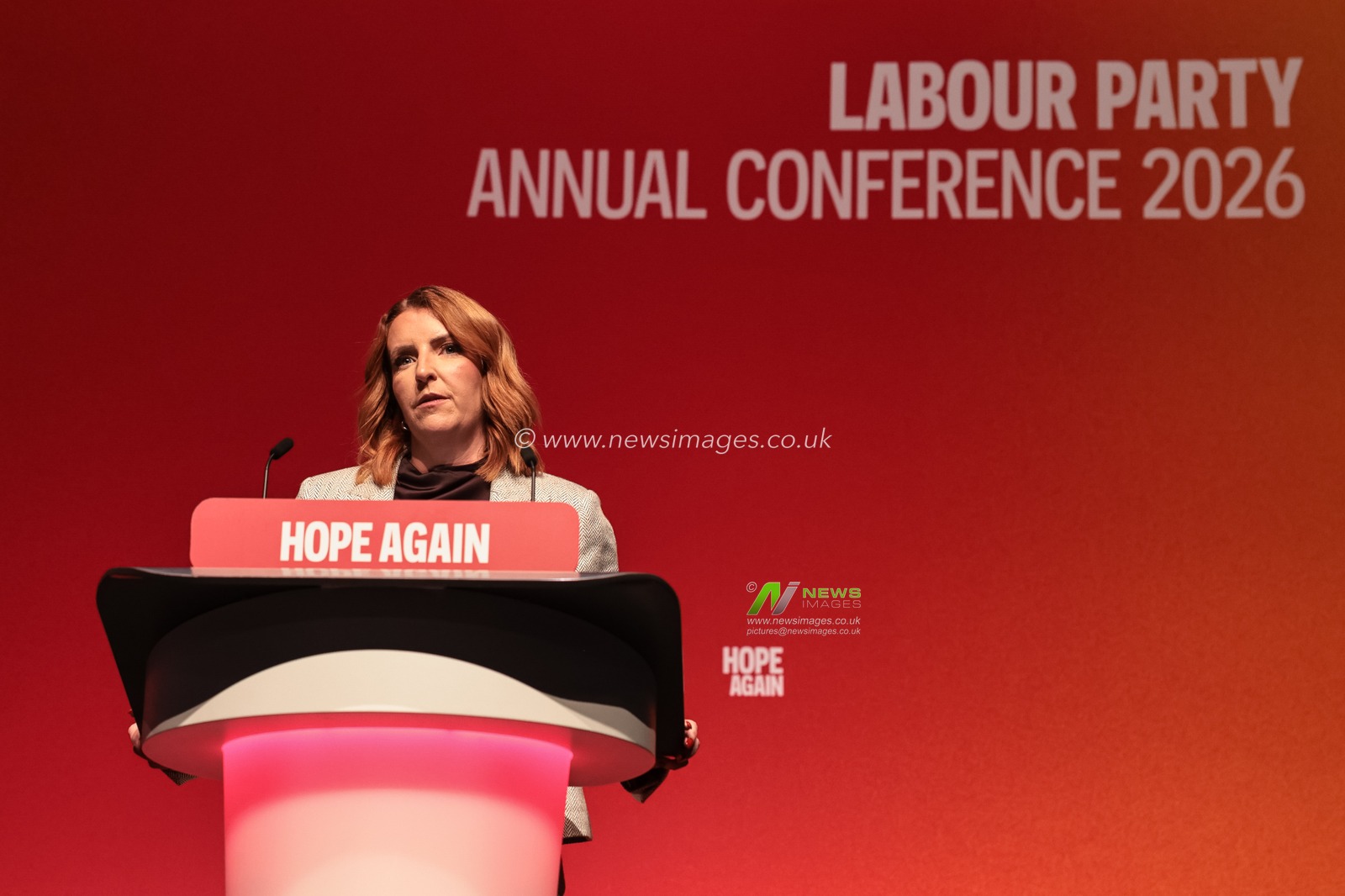 First Secretary of State, Chancellor of the Duchy of Lancaster and Minister for the Cabinet Office Louise Haigh MP speaks during the Labour Party Annual Conference 2026 at Convention Centre, Liverpool, United Kingdom on 27 September 2026

(Photo by Mark Cosgrove/News Images)
