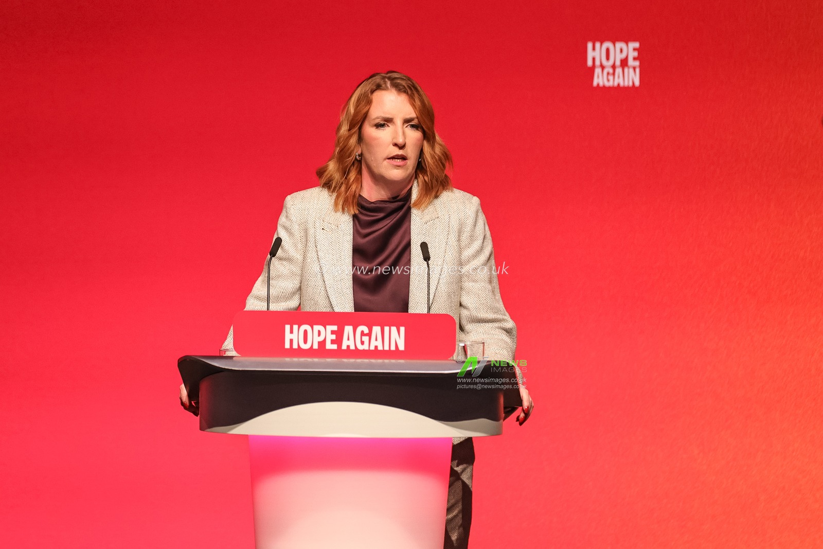 First Secretary of State, Chancellor of the Duchy of Lancaster and Minister for the Cabinet Office Louise Haigh MP speaks during the Labour Party Annual Conference 2026 at Convention Centre, Liverpool, United Kingdom on 27 September 2026

(Photo by Mark Cosgrove/News Images)