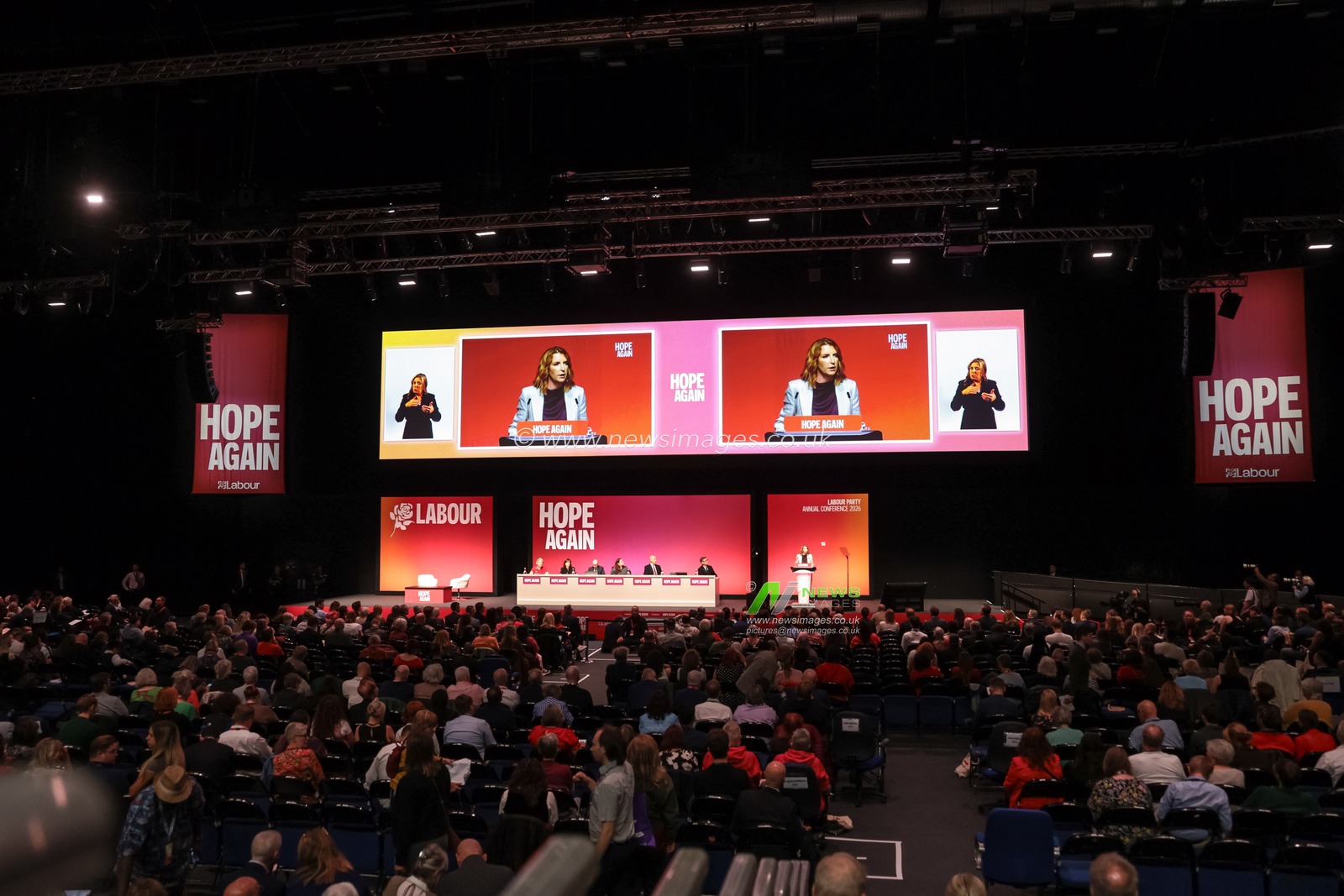 First Secretary of State, Chancellor of the Duchy of Lancaster and Minister for the Cabinet Office Louise Haigh MP speaks during the Labour Party Annual Conference 2026 at Convention Centre, Liverpool, United Kingdom on 27 September 2026

(Photo by Mark Cosgrove/News Images)