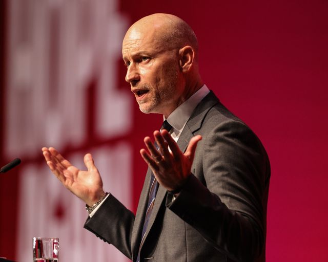 Secretary of State for Wales Stephen Kinnock MP speaks during the Labour Party Annual Conference 2026 at Convention Centre, Liverpool, United Kingdom on 27 September 2026

(Photo by Mark Cosgrove/News Images)