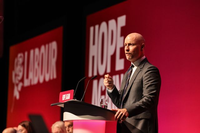 Secretary of State for Wales Stephen Kinnock MP speaks during the Labour Party Annual Conference 2026 at Convention Centre, Liverpool, United Kingdom on 27 September 2026

(Photo by Mark Cosgrove/News Images)