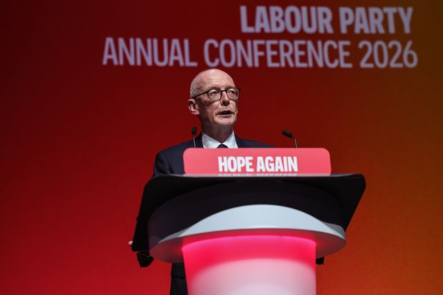 Secretary of State for Work and Pensions Pat McFadden MP speaks during the Labour Party Annual Conference 2026 at Convention Centre, Liverpool, United Kingdom on 27 September 2026

(Photo by Mark Cosgrove/News Images)
