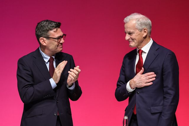 Prime Minister of the United Kingdom Andy Burnham applauds the Prime Minister of Norway Jonas Gahr Store during the Labour Party Annual Conference 2026 at Convention Centre, Liverpool, United Kingdom on 27 September 2026

(Photo by Mark Cosgrove/News Images)