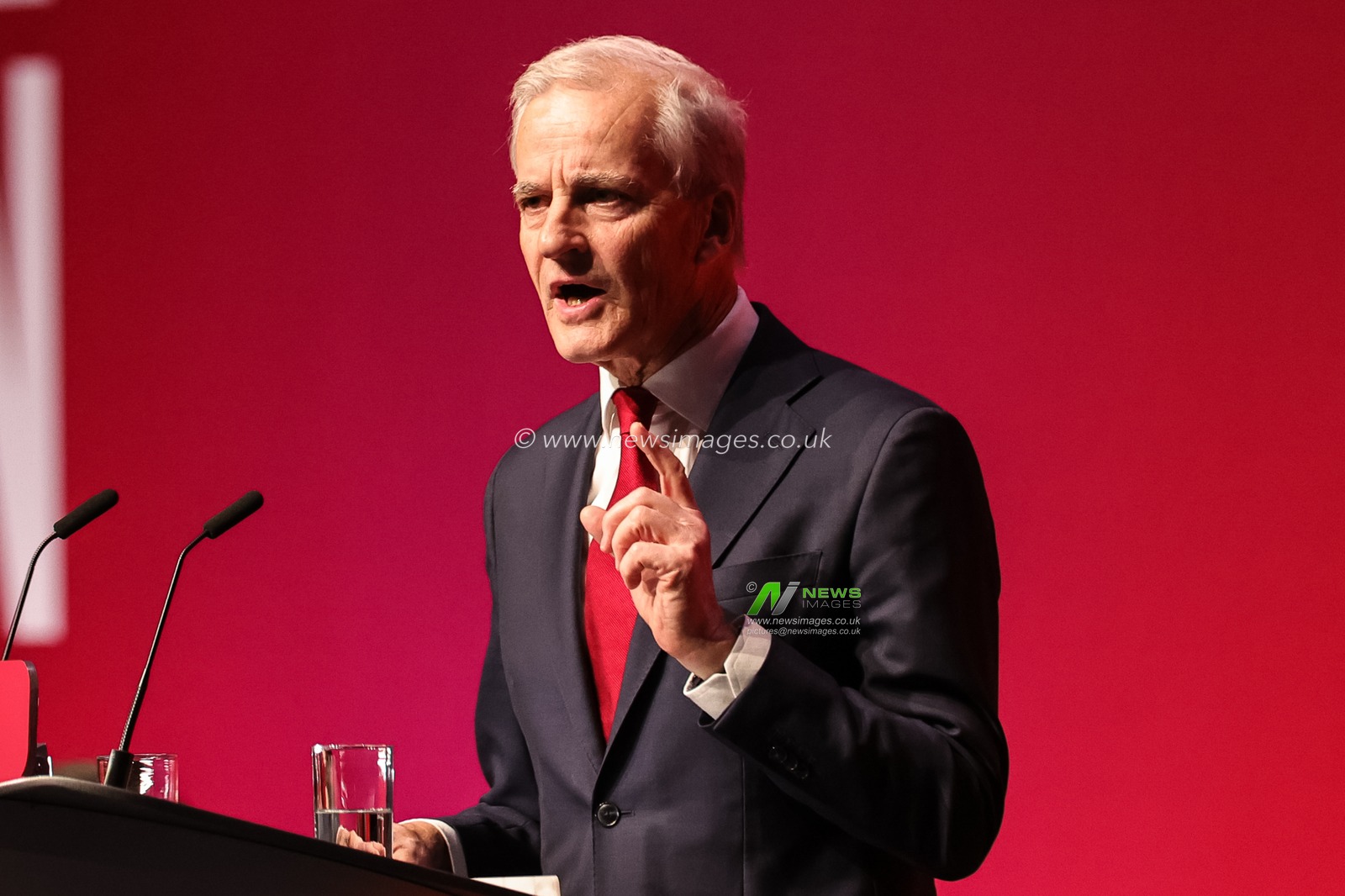 Prime Minister of Norway Jonas Gahr Store speaks during the Labour Party Annual Conference 2026 at Convention Centre, Liverpool, United Kingdom on 27 September 2026

(Photo by Mark Cosgrove/News Images)