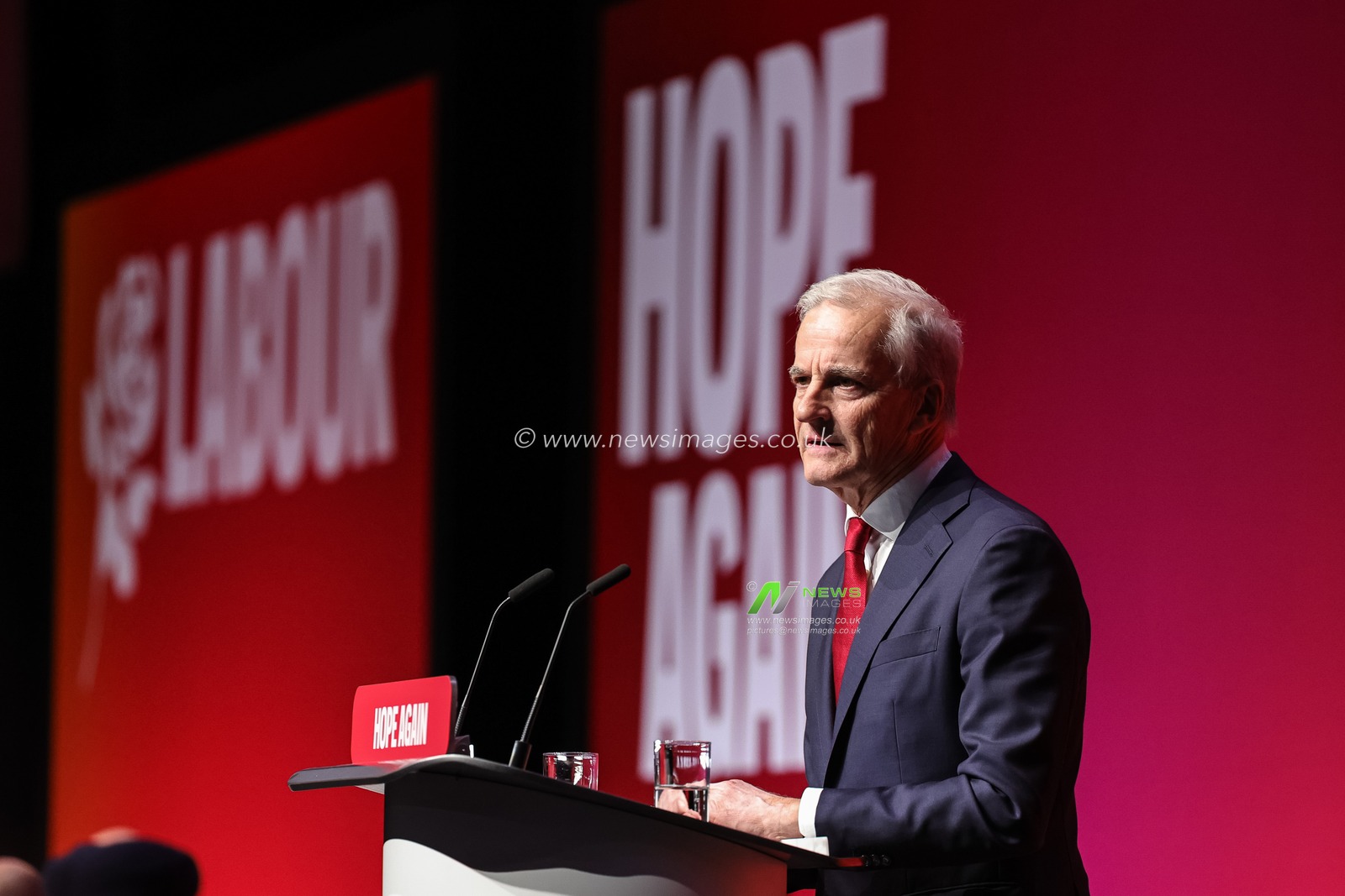 Prime Minister of Norway Jonas Gahr Store speaks during the Labour Party Annual Conference 2026 at Convention Centre, Liverpool, United Kingdom on 27 September 2026

(Photo by Mark Cosgrove/News Images)