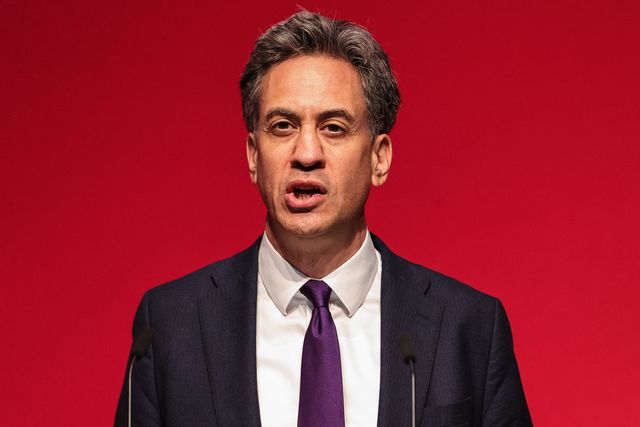 Ed Miliband, Secretary of State for Foreign, Commonwealth and Development Affairs speaks during the Labour Party Annual Conference 2026 at Convention Centre, Liverpool, United Kingdom on 27 September 2026

(Photo by Mark Cosgrove/News Images)