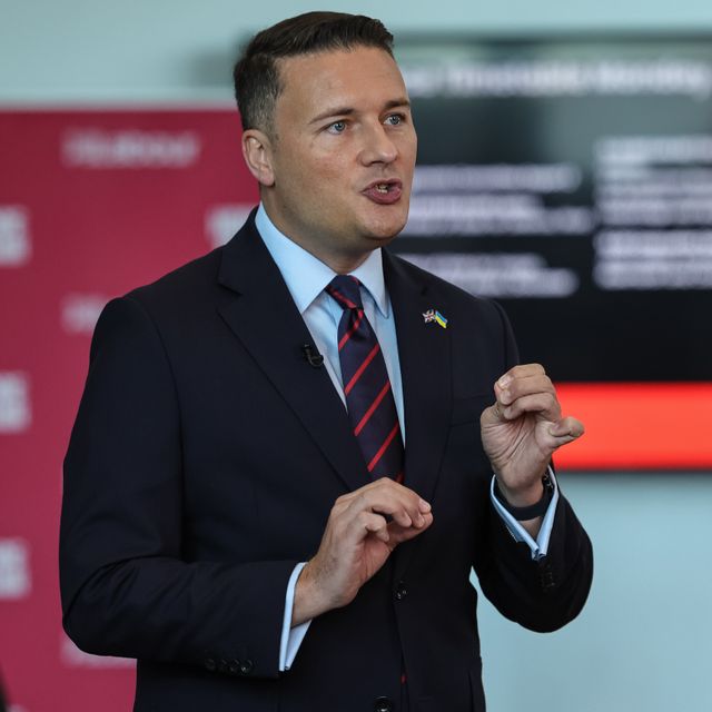 Secretary of State for Defence Wes Streeting MP speaks on the fringe during the Labour Party Annual Conference Day Two at Convention Centre, Liverpool, United Kingdom on 28 September 2026

(Photo by Mark Cosgrove/News Images)