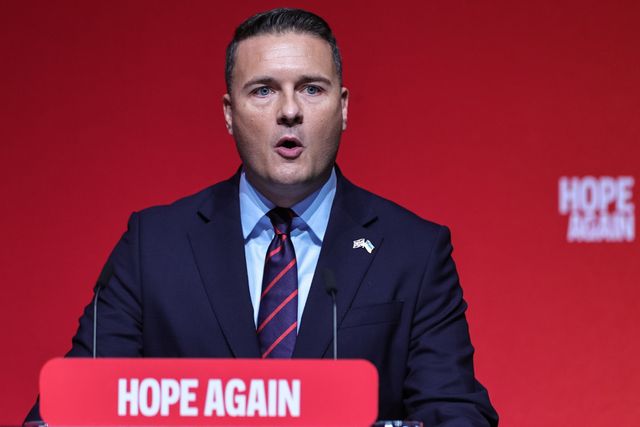 Secretary of State for Defence Wes Streeting MP speaks during the Labour Party Annual Conference Day Two at Convention Centre, Liverpool, United Kingdom on 28 September 2026

(Photo by Mark Cosgrove/News Images)