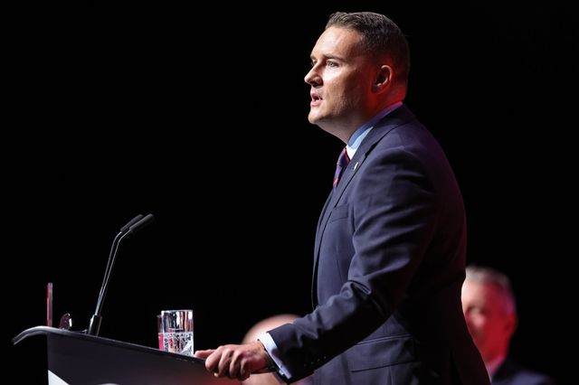 Secretary of State for Defence Wes Streeting MP speaks during the Labour Party Annual Conference Day Two at Convention Centre, Liverpool, United Kingdom on 28 September 2026

(Photo by Mark Cosgrove/News Images)